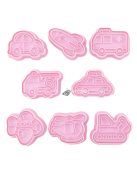 8db jármű alakú kekszforma