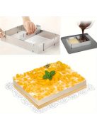 Négyszögletes Rozsdamentes Acél Állítható Tortaforma