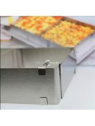 Négyszögletes Rozsdamentes Acél Állítható Tortaforma