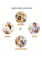 Négyszögletes Rozsdamentes Acél Állítható Tortaforma