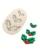 Karácsonyi csengő levél formájú szilikon forma