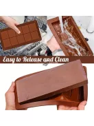 Szilikonból készült, szétszedhető csokoládéformák