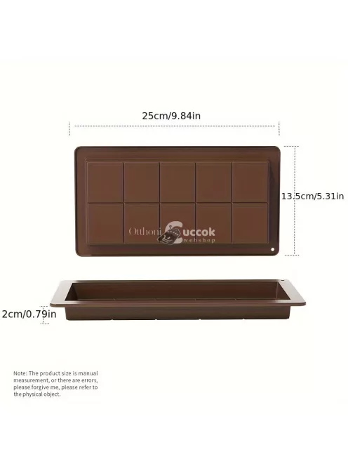 Szilikonból készült, szétszedhető csokoládéformák