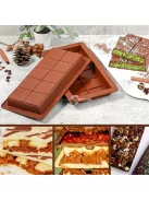 Szilikonból készült, szétszedhető csokoládéformák