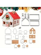 10 darabos, Rozsdamentes Acél Karácsonyi Süteményszaggató Készlet