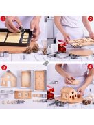 10 darabos, Rozsdamentes Acél Karácsonyi Süteményszaggató Készlet