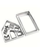 10 darabos, Rozsdamentes Acél Karácsonyi Süteményszaggató Készlet