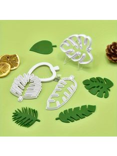 4 db-os levél formájú süteményforma