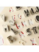 26db, rozsdamentes acél ábécés sütivágók