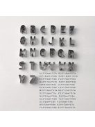 26db, rozsdamentes acél ábécés sütivágók