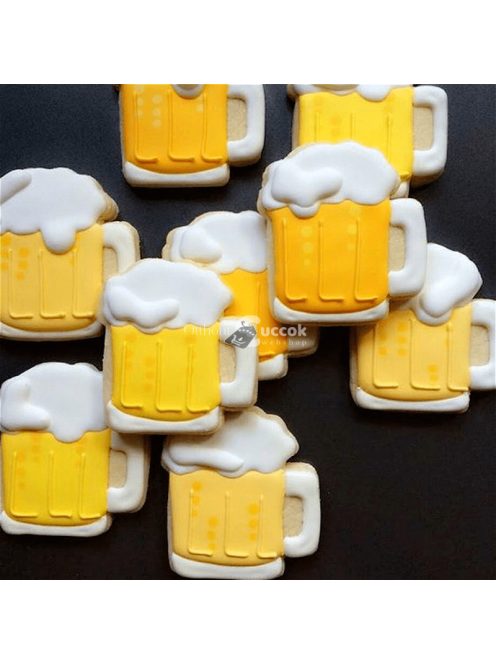 Oktoberfest ihlette sör formájú rozsdamentes acél süteményszaggató