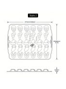 1db, Karácsonyi csokoládé forma, 3D szilikon forma