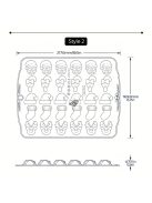 1db, Karácsonyi csokoládé forma, 3D szilikon forma