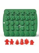 1db, Karácsonyi csokoládé forma, 3D szilikon forma