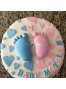 Szilikon baba láb forma