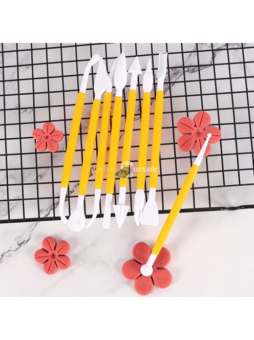 8db/készlet  Sugar Craft Fondant torta tésztafaragó vágó, torta díszítő és formázó