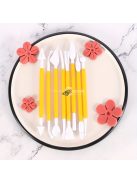 8db/készlet  Sugar Craft Fondant torta tésztafaragó vágó, torta díszítő és formázó