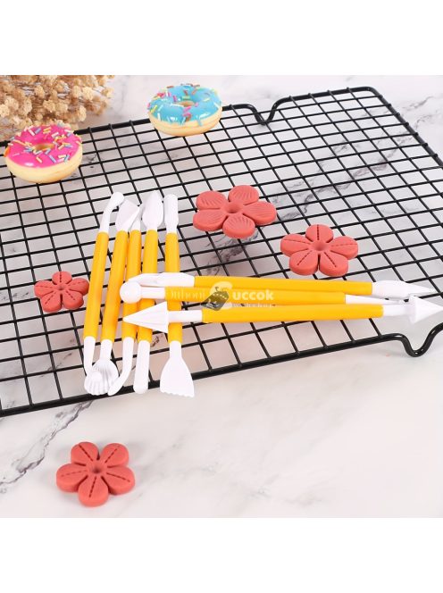 8db/készlet  Sugar Craft Fondant torta tésztafaragó vágó, torta díszítő és formázó