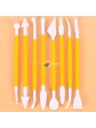 8db/készlet  Sugar Craft Fondant torta tésztafaragó vágó, torta díszítő és formázó