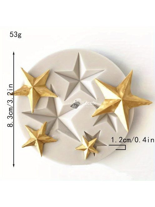 3D Csillag Szilikon Forma