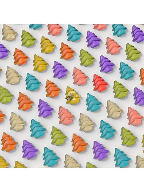 Mini karácsonyfa csokoládé forma