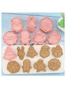 8 darab karácsonyi süti kiszúró