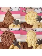 8 darab karácsonyi süti kiszúró