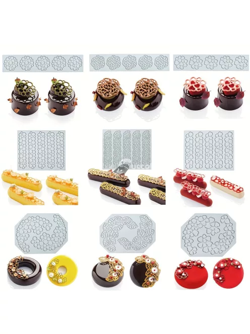 Gourmet torta és sütemny díszítő szilikon forma
