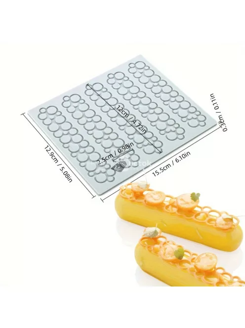 Gourmet torta és sütemny díszítő szilikon forma