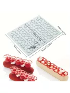 Gourmet torta és sütemny díszítő szilikon forma