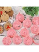 10 darabos Ünnepi Karácsonyi Sütemény- és Csokoládéforma Készlet