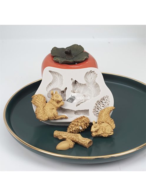 1db Mókus mintájú Szilikon Forma