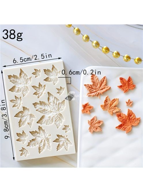 Mini Juharlevél Szilikon Forma Tortadíszítéshez