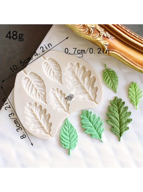 Mini Juharlevél Szilikon Forma Tortadíszítéshez