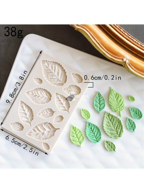 Mini Juharlevél Szilikon Forma Tortadíszítéshez