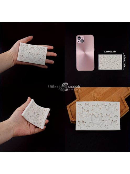 Mini Juharlevél Szilikon Forma Tortadíszítéshez