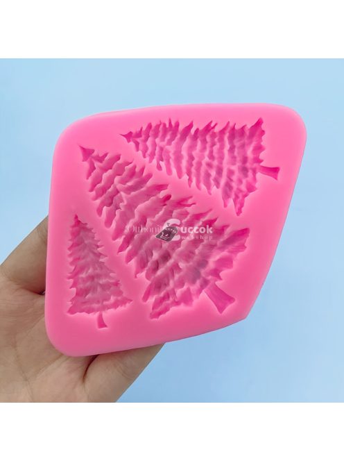 Fenyőfa szilikon forma