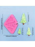 Fenyőfa szilikon forma