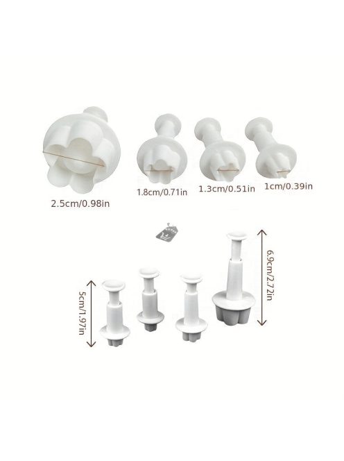 Szilva Virág Szirom Rugós Prés, sütemény dekoráció