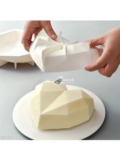   Szív alakú szilikon tortaforma, fehér, kézi sütőforma Valentin-napra, karácsonyra, halloweenre, hálaadásra, anyák napjára