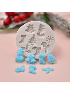   Karácsonyi Szilikon Forma, Karácsonyfa Karácsonyi Csengő Hóember Forma