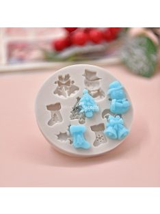   Karácsonyi Szilikon Forma, Karácsonyfa Karácsonyi Csengő Hóember Forma