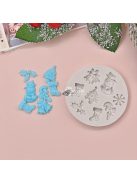 Karácsonyi Szilikon Forma, Karácsonyfa Karácsonyi Csengő Hóember Forma