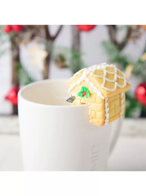 3 részes karácsonyi rozsdamentes acél mini ház süti kiszúró készlet