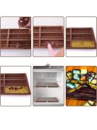 3D szilikon csokoládéforma