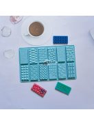 Szilikon csokoládéformák, 12 rekeszes, BPA-mentes