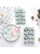 Karácsonyi csokoládé forma, 3D szilikon forma