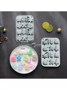 Karácsonyi csokoládé forma, 3D szilikon forma