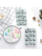 Karácsonyi csokoládé forma, 3D szilikon forma