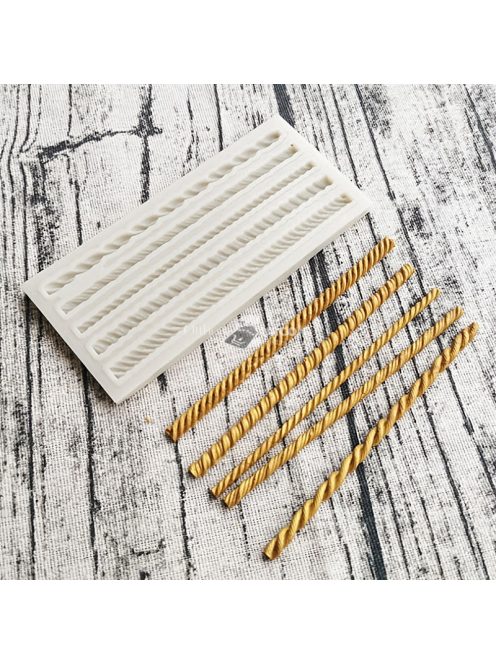 Fonott kötél szilikon forma